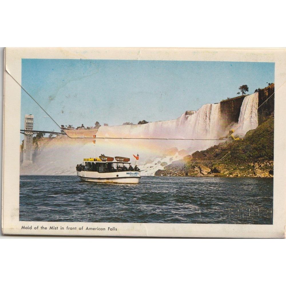 Niagara Falls New York NY Souvenir Postcard Folder Observation Tower View Vtg - Picture 2 of 2